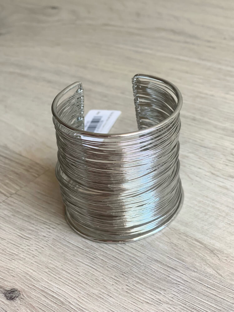 Brazalete Manilva Plateado.