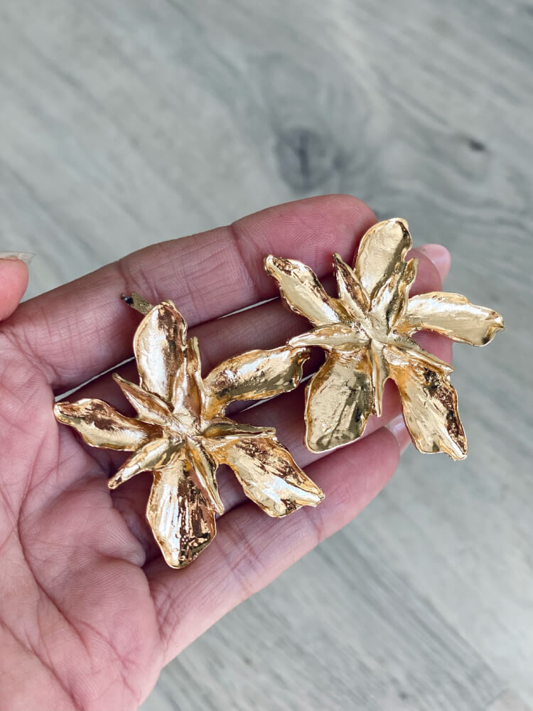 Pendientes Maxiflor Oro