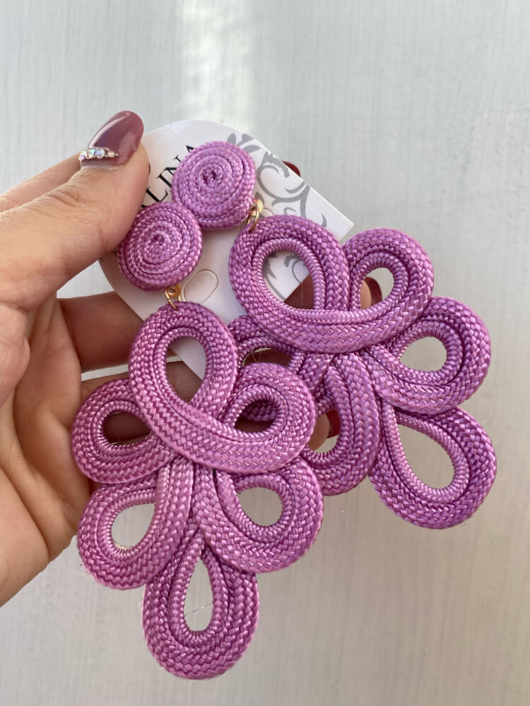 Pendientes Tunica Lila