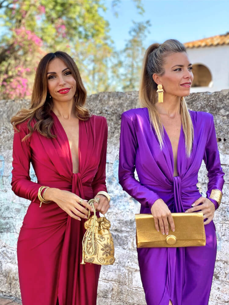 Vestido de manga larga