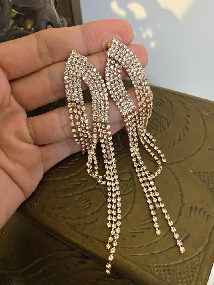 pendientes colgantes dorados