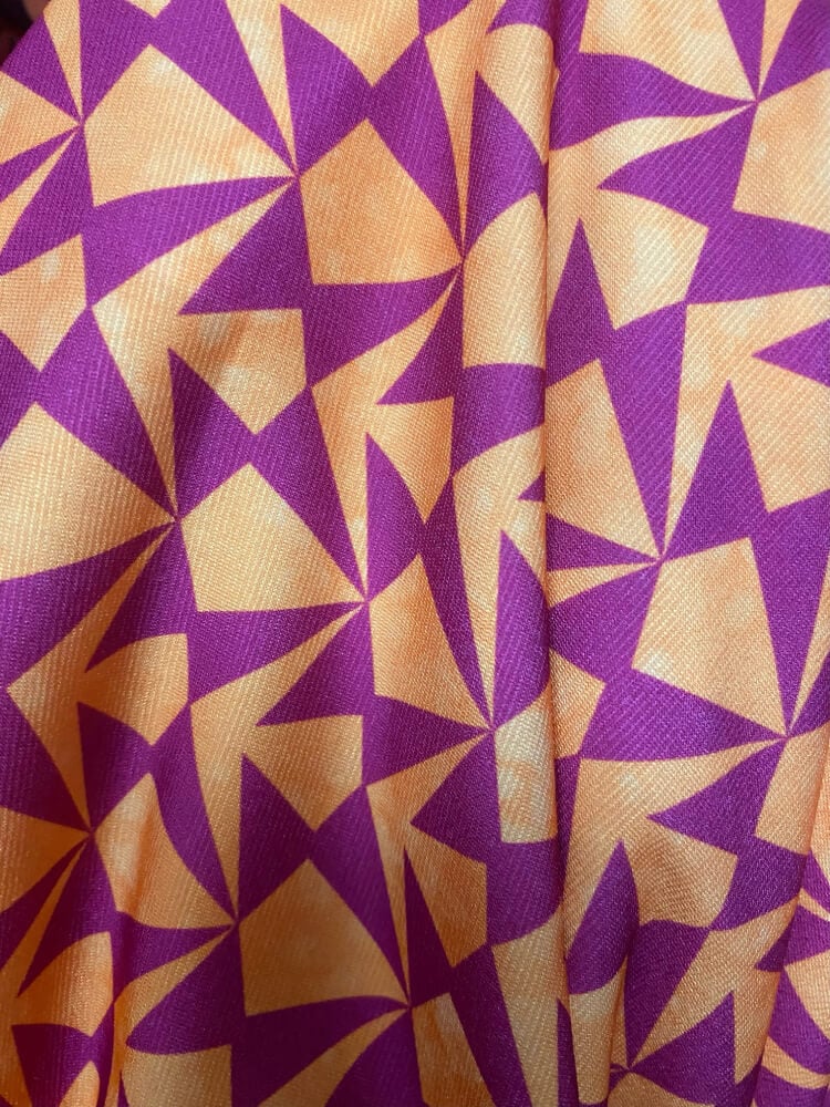 Vestido en tonos morados