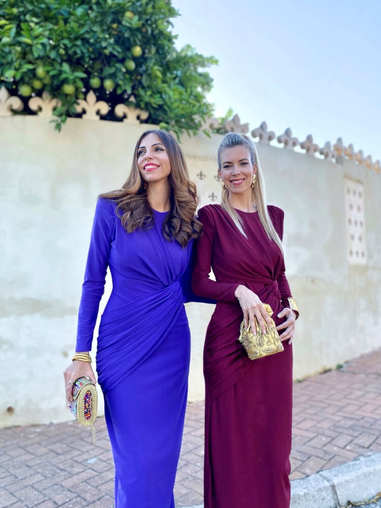 Vestido Mujer en Color Vino