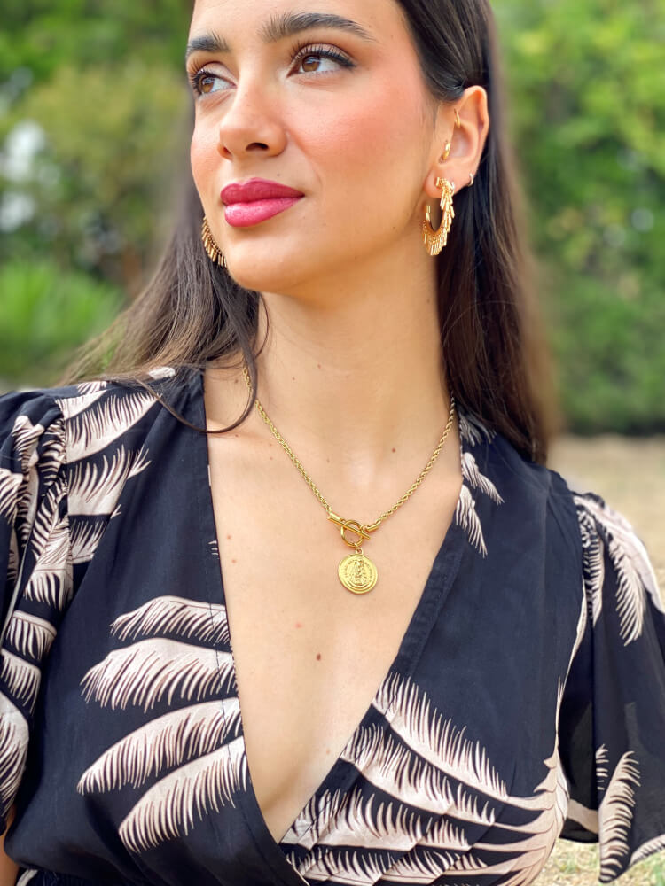 Conjunto de mujer con estampado de palmeras low cost
