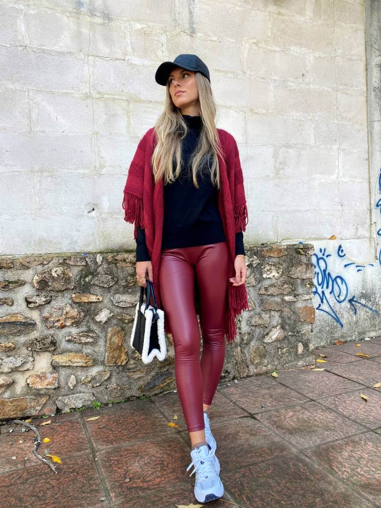 Leggins Rojos De Polipiel