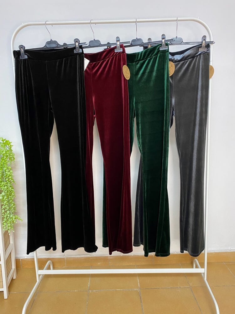 Pantalón de mujer de terciopelo en varios colores