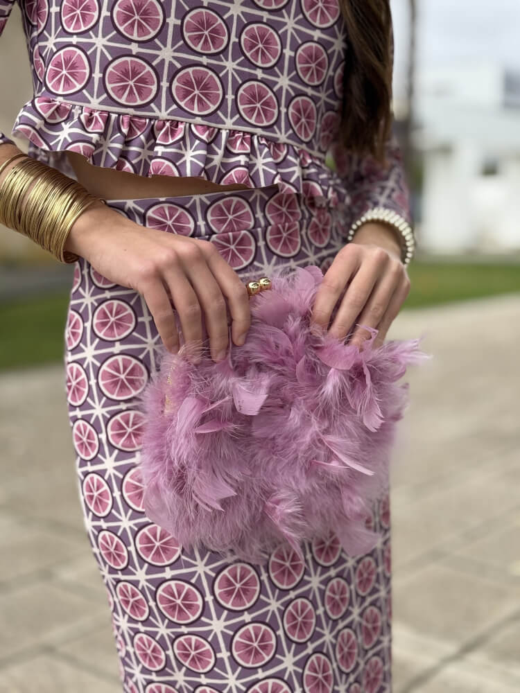 Bolso Plumón Lila