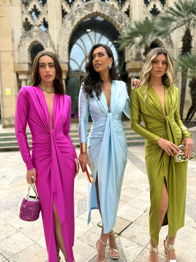 Vestido rosa de fiesta