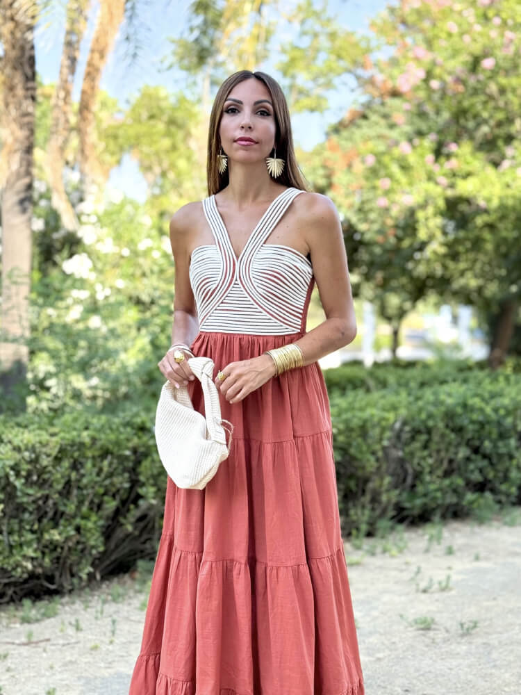Vestido Caldera Con Espalda Elástica