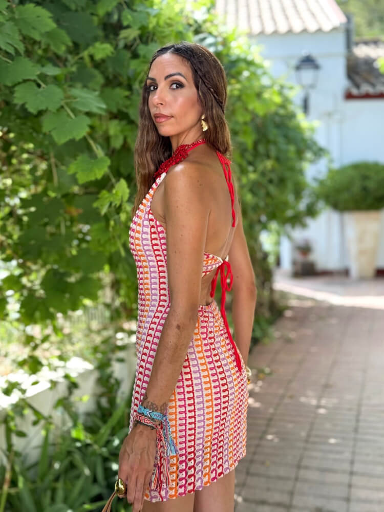 Vestido Rosa Atado