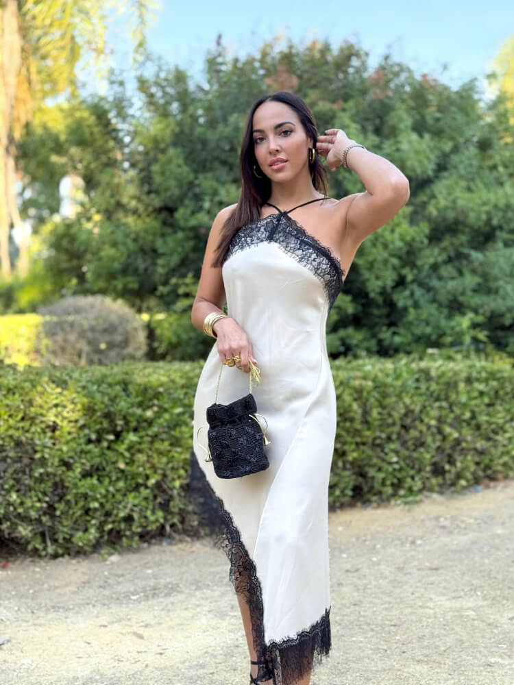 Vestido Lencero Beige