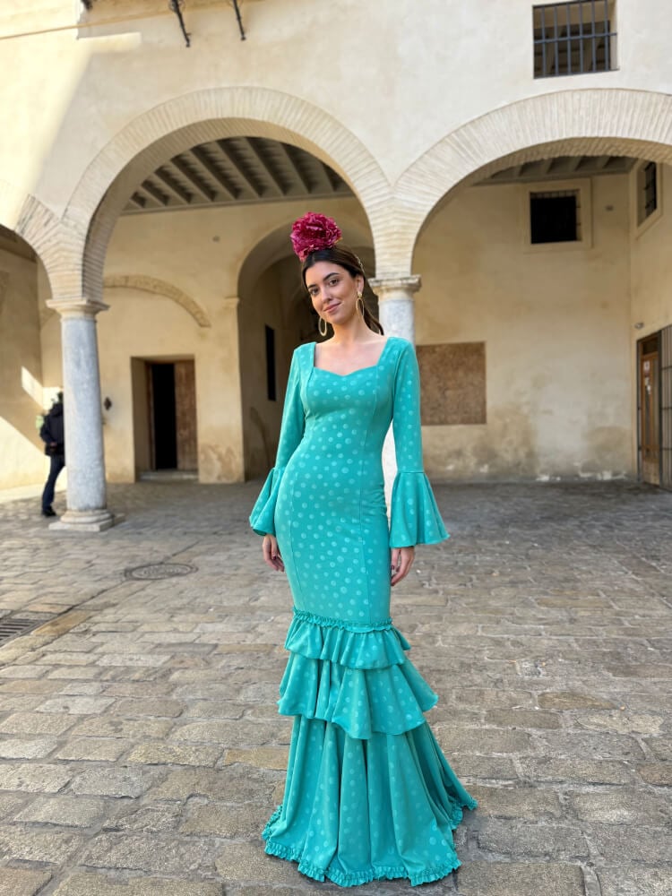 Traje De Flamenca Ajuste Limpio