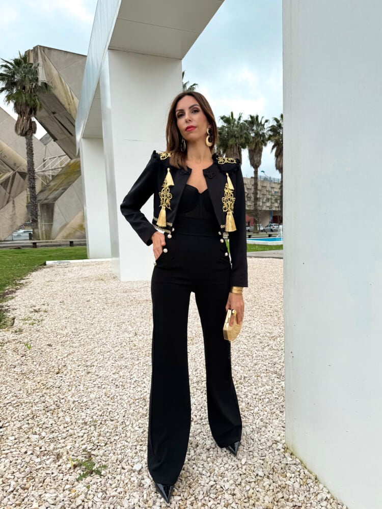 Chaqueta Negra Goyesca Detalle Bordado