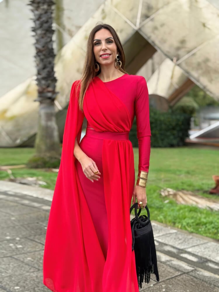 Vestido Rojo Licra Fría