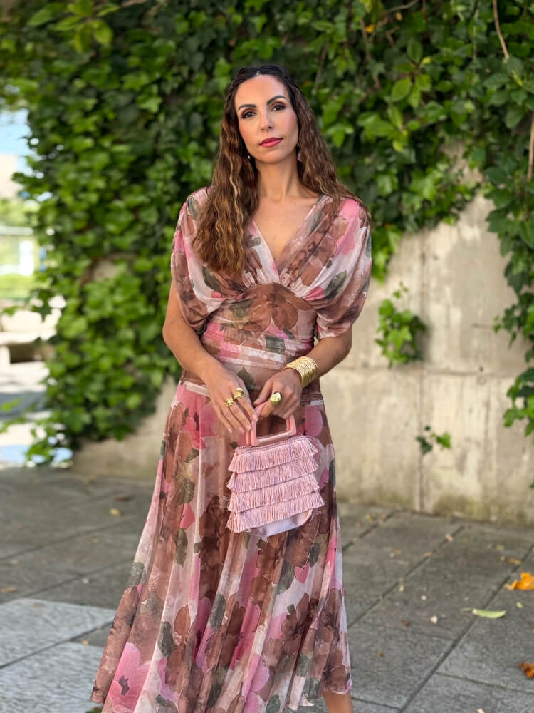 Vestido estampado de flores