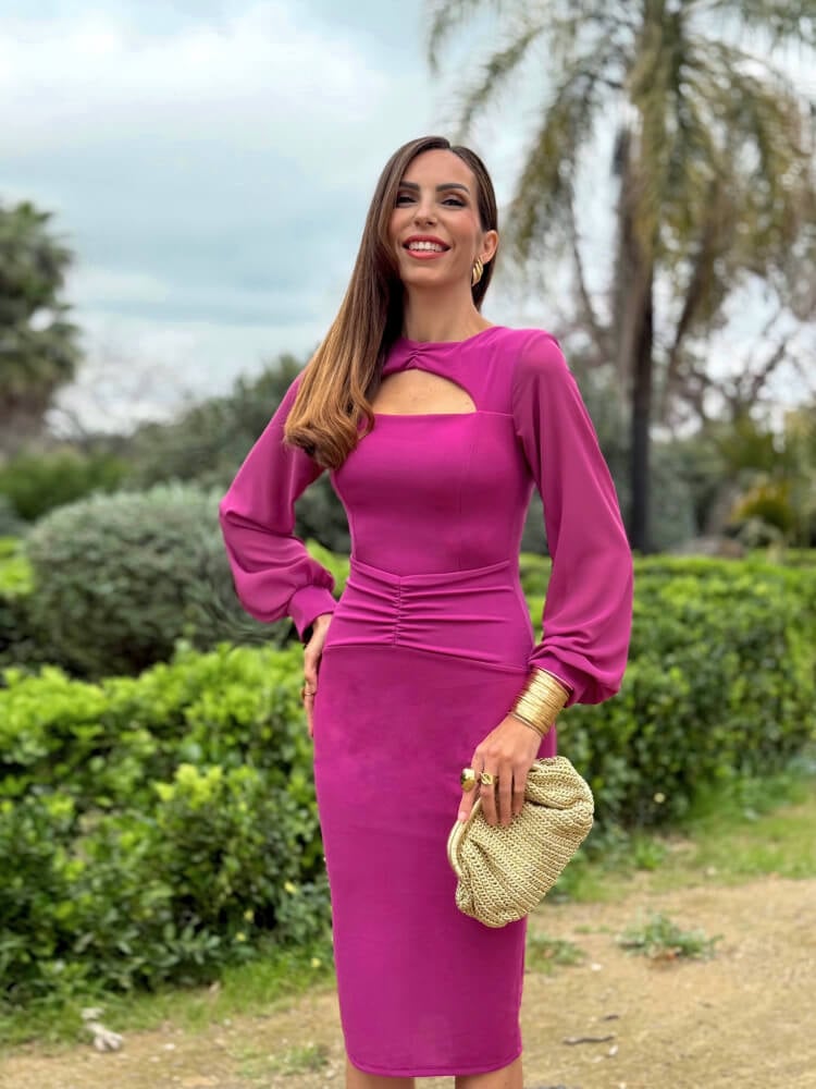Vestido Guganvilla Elegante Largo